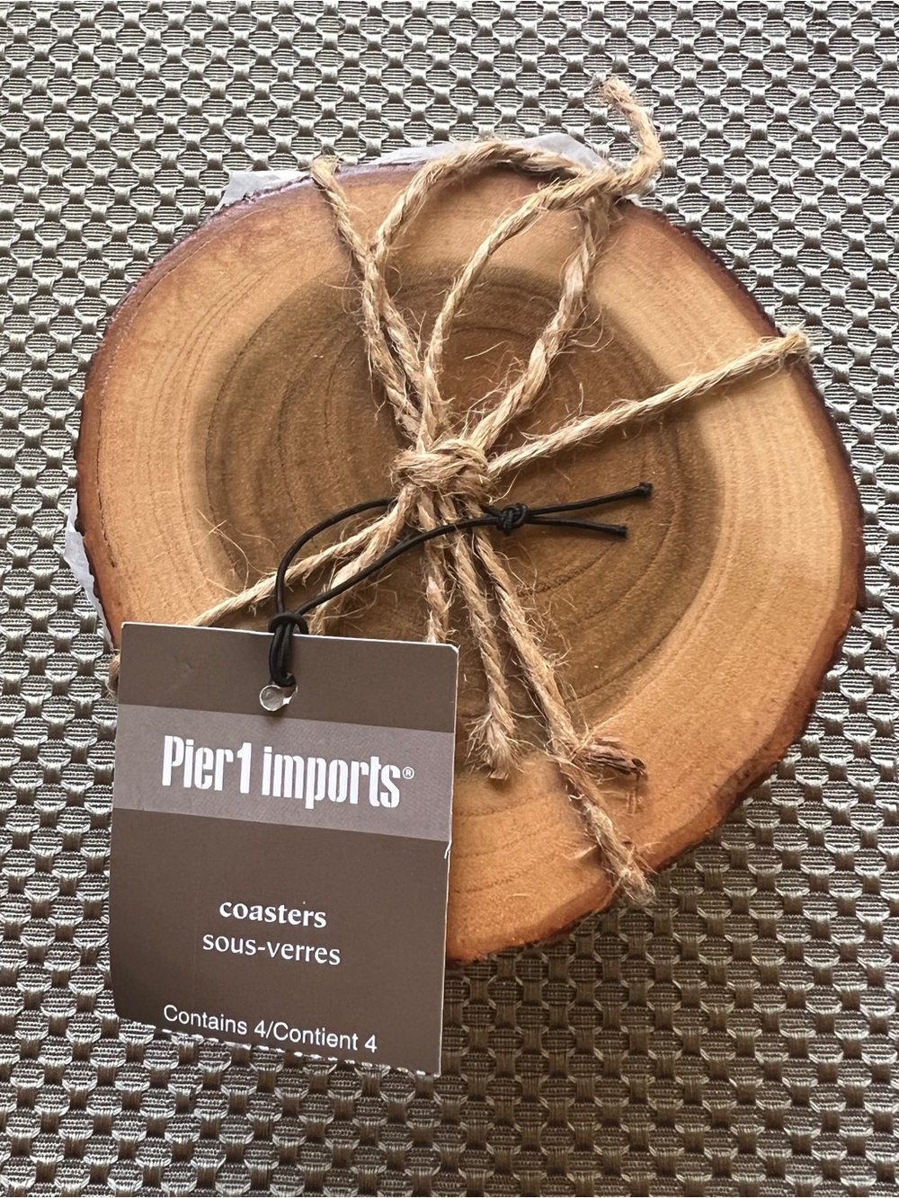 Pier 1 Imports Wood Coasters – Set of 4 | New/Unused